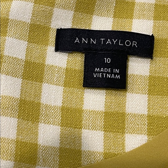 Ann Taylor Citron Gingham Preppy Midi Dress Size 10 NWOT - Picture 8 of 10